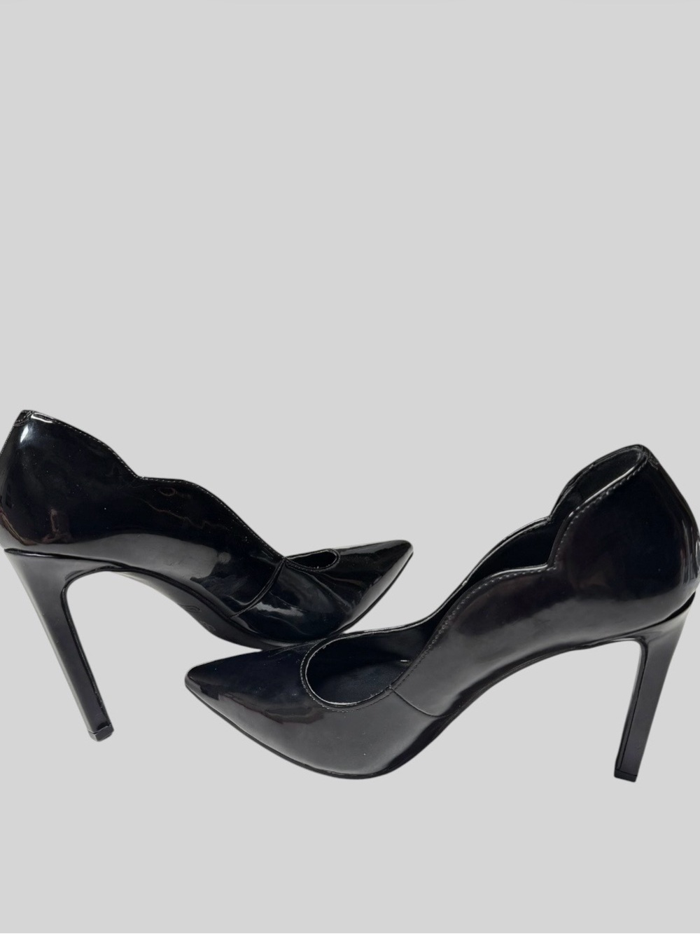 Nine West Black Patent Pointed Stiletto Pumps - Picture 2 of 8